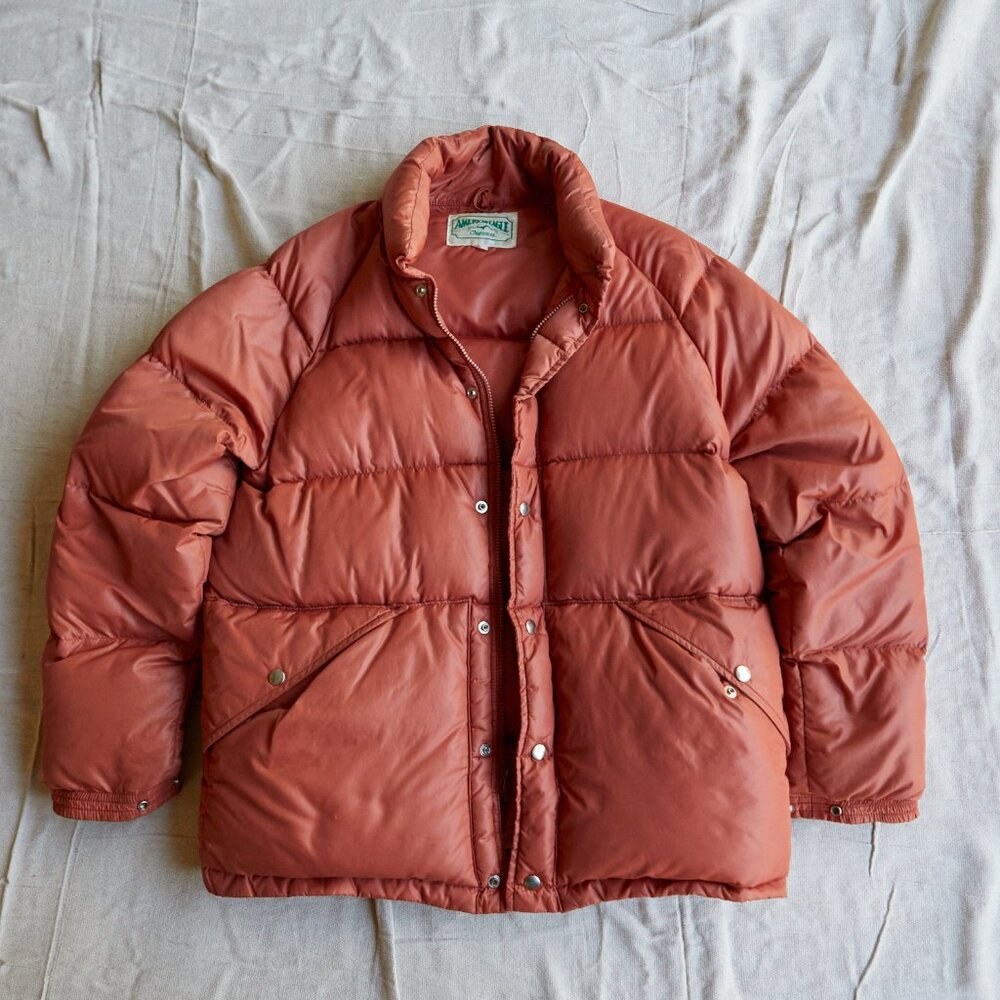 American Eagle Outfitters Rust Orange Puffer Jacket
